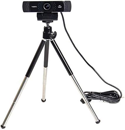 Уеб камера ZJchao HD Pro USB 2.0, Клипсовая уеб камера, Въртящ се на 360 ° Вграден Микрофон за КОМПЮТЪР, Широкоэкранная Уеб камера
